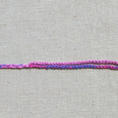 2連ミサンガ☆ピンク&青ピンク系ミックス☆アンクレット☆ブレスレット