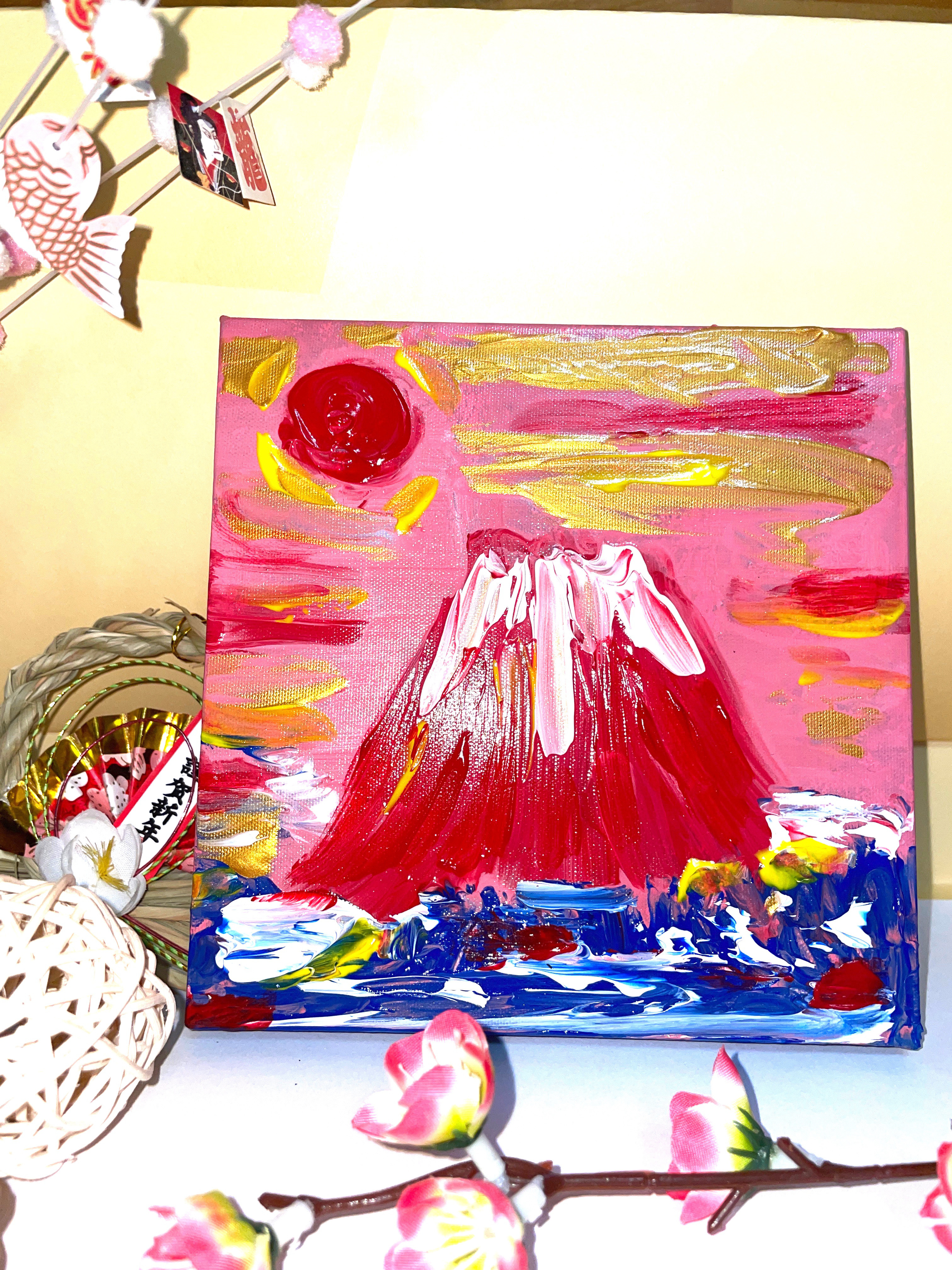 絆A アクリル画 絵画 アート Ω 絵画