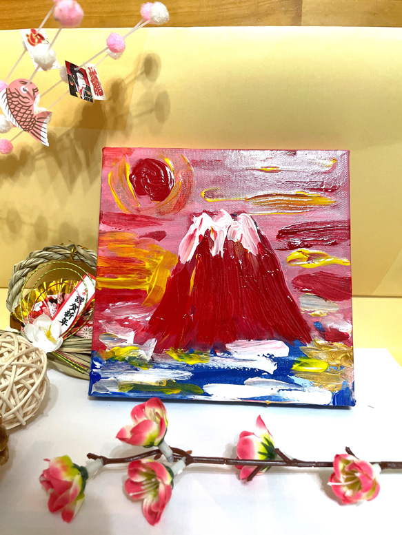 ボールペンアート「富士」イラスト原画 ボールペンアート「富士」イラスト原画