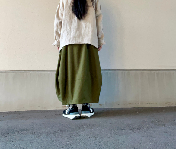 『creema限定』柔からツイルバルーンスカート 3枚目の画像