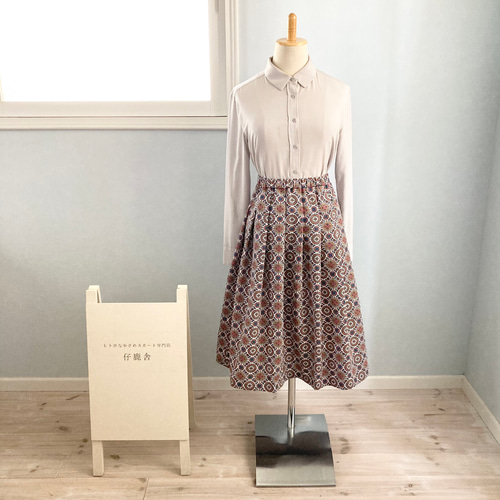 モロッコ柄が可愛いエキゾチックでレトロなスカート カラフル Sサイズ  