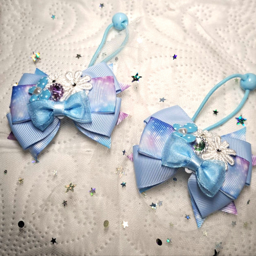 ✴️ゆめかわ水色リボンヘアゴム✴️ 雑貨・その他 Fairy Ribon 通販