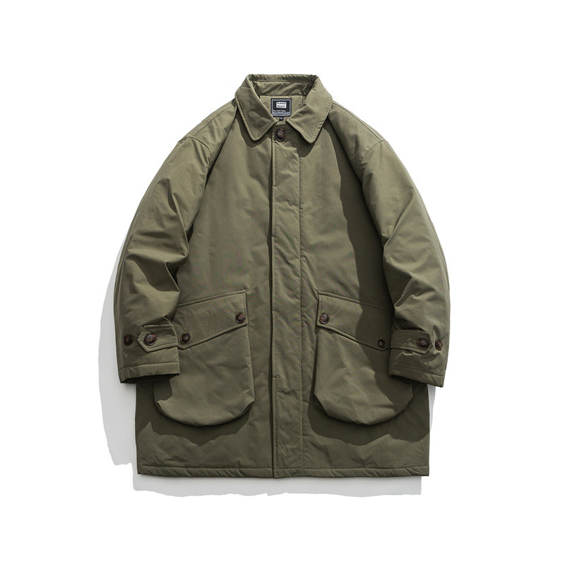 冬の新品の長尺綿服レトロなオーバーコート綿服 3カラー 20.-1214