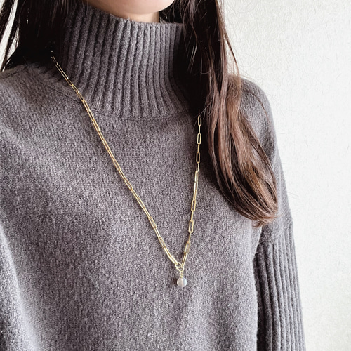 JORIE】2way！ニット映え！不器用さんでも大丈夫❤️ グレーオニキス