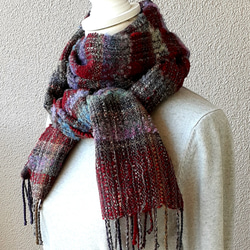 LOCALLYハンドメイド マフラー 送料無料】レトロカラーのグラニーモチーフ編みマフラー | Pay ID