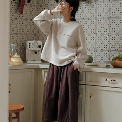 ウールスカート  バルーン型スカート　ウール混 17枚目の画像