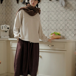 ウールスカート  バルーン型スカート　ウール混 16枚目の画像