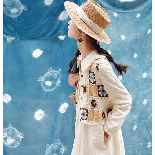 【MACHATT】春夏ベスト 美品】 MACHATT / マチャット | オーバー デニム ベスト | F