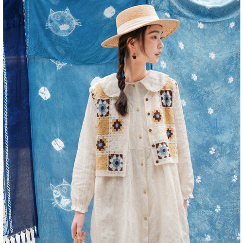 春夏 スイートなスタイル エスニックスタイル 刺繡 パッチワーク