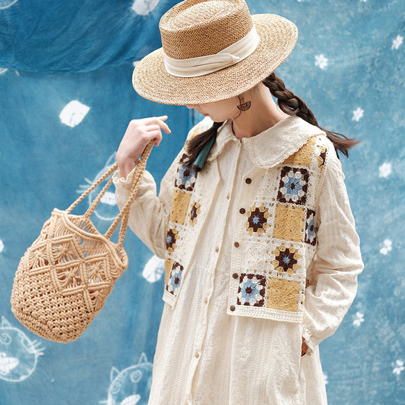 春夏 スイートなスタイル エスニックスタイル 刺繡 パッチワーク