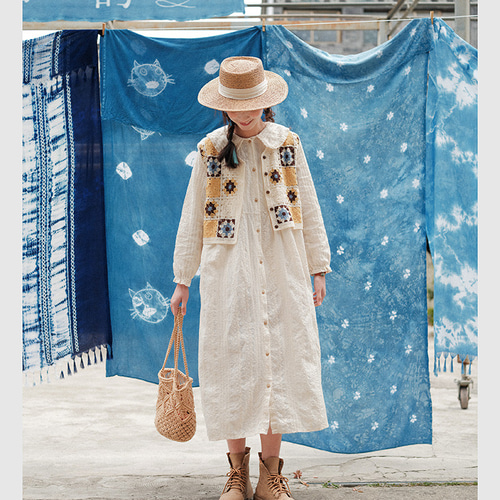 春夏 スイートなスタイル エスニックスタイル 刺繡 パッチワーク