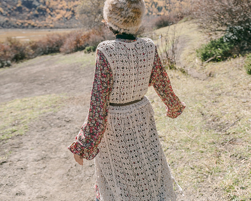 UNUSED コットン透かし編みカーディガン サイズ2 UNUSED