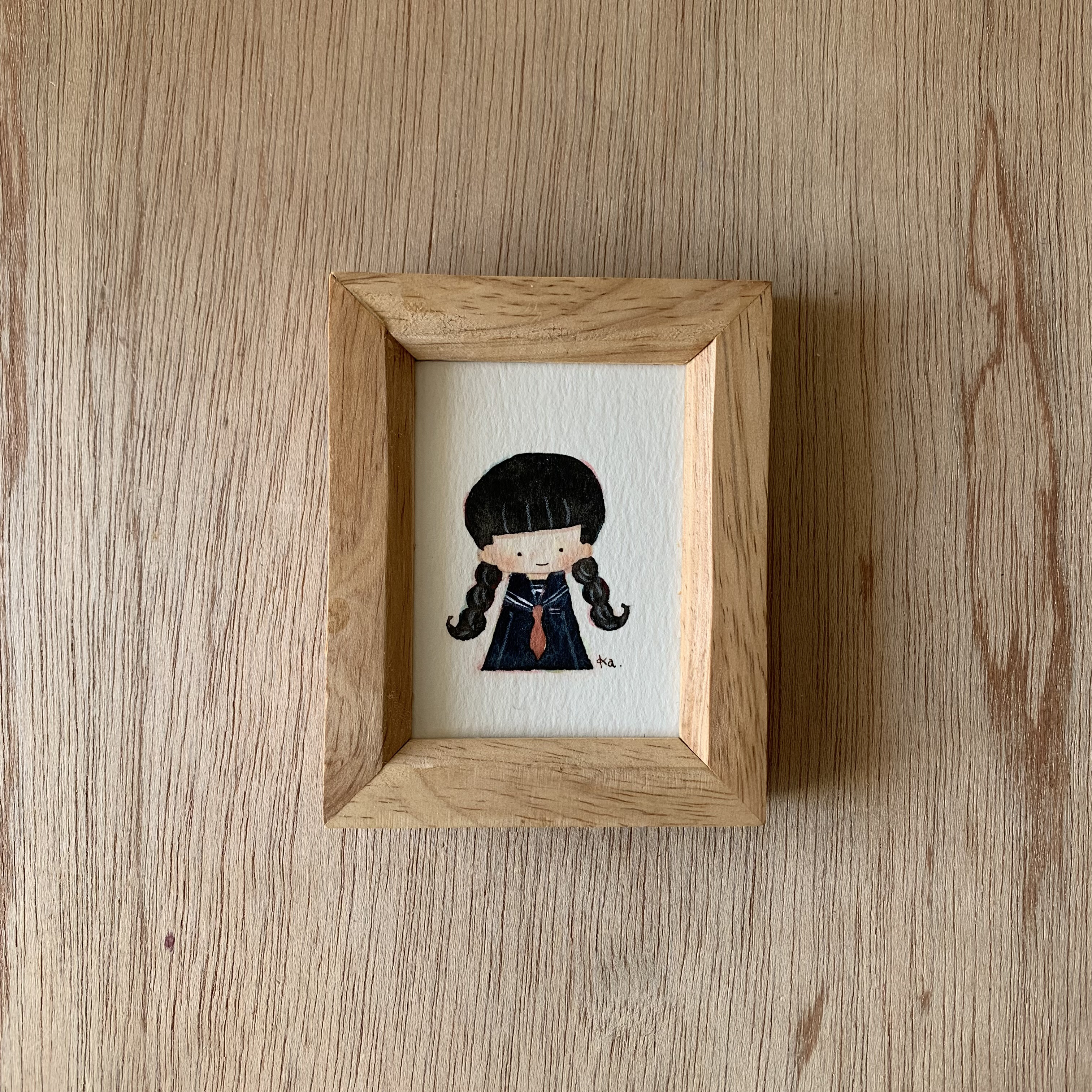 「私」ミニ額　原画