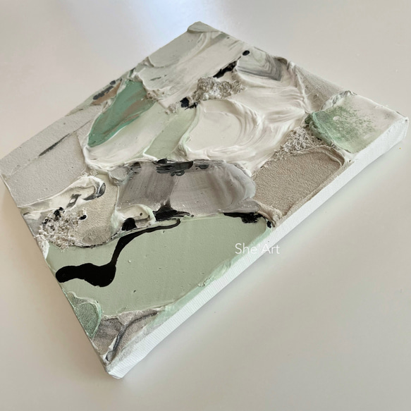 原画SM・nuance・モスグリーン/モダンアート・インテリア 絵画 インテリアアート フラワーアート インテリア