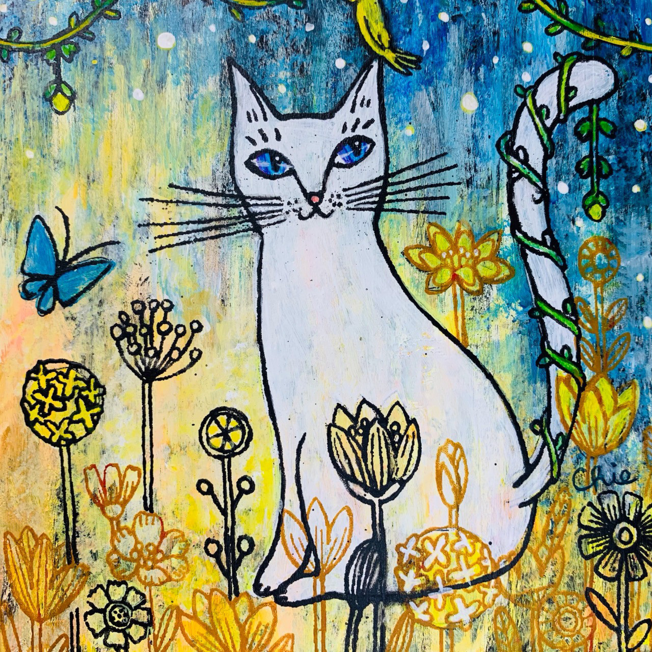 幸運絵画 『猫伯爵』 原画 一点物 油絵 油彩画 幸運絵画 『猫伯爵』 原画 一点物 油絵 油彩画 幸運絵画 『猫