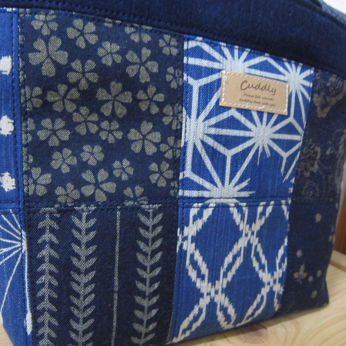 武州制藍染＊トートバック＊パッチワーク＊インディゴ＊和柄