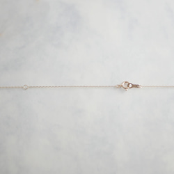 ナチュラルダイヤモンドのネックレス 　K10　gray pear shape 6枚目の画像