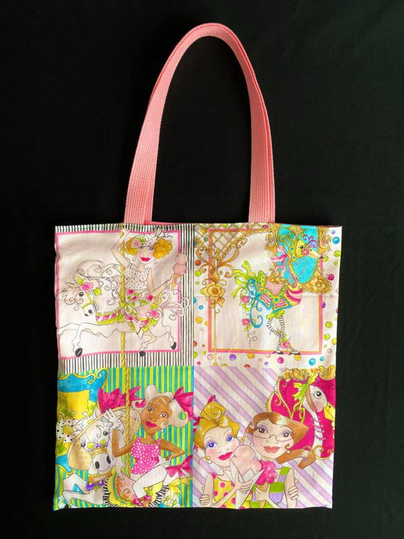 Loralie tote bag(ロラライトートバッグ)／Pink-Pink 1枚目の画像