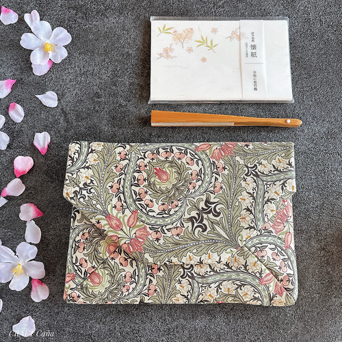 数寄屋袋(モリスメドウ) 茶道 御朱印帳入れ ポーチ ポーチ CRAFT 