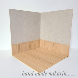 撮影用背景ボード（モルタル）【ドールハウス】 その他人形 みかりん