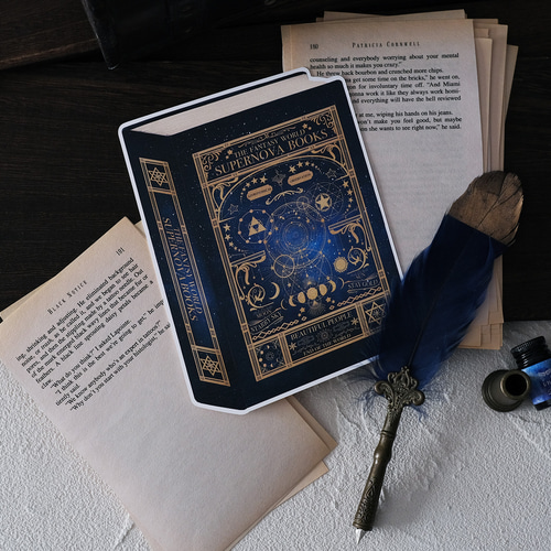 【美品】甘茶ソウル百科事典 ポストカード付 魔導書大辞典 ダイカットポストカード 空想天体古書I 月の