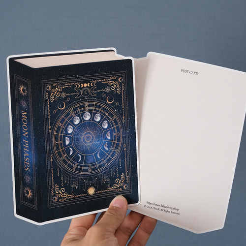 魔導書大辞典 ダイカットポストカード 空想天体古書I 月の
