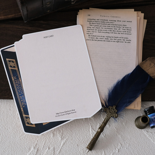 魔導書大辞典 ダイカットポストカード 空想天体古書I 月の