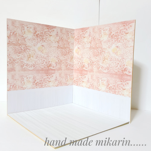 撮影用背景ボード（アンティークピンク）【ドールハウス】 その他人形