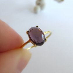 [高品質] 8 x 6 毫米「紫色尖晶石」戒指 [八月誕生石] 第7張的照片