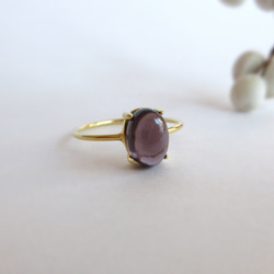 [高品質] 8 x 6 毫米「紫色尖晶石」戒指 [八月誕生石] 第9張的照片