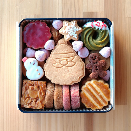 バレンタイン 手作りクッキー 缶 とガトーショコラ 詰め合わせ