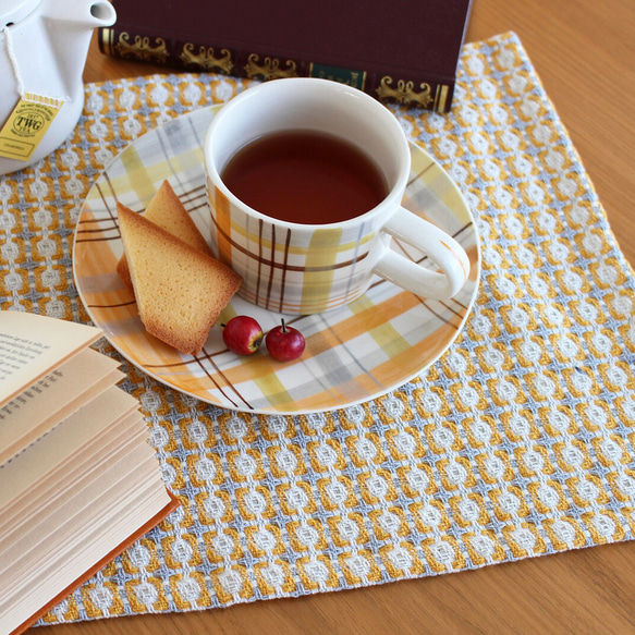 在庫セール中！〉ランチョンマット Carreaux チェック 厚手 おうち