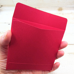 紅白が美しい✨お札二つ折りタイプポチ袋③ 7枚目の画像