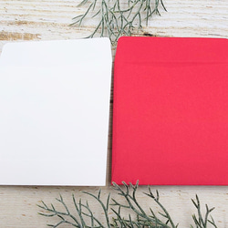 紅白が美しい✨お札二つ折りタイプポチ袋③ 5枚目の画像