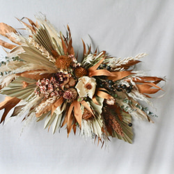 大】ネイティブフラワーオブジェ 壁掛けオブジェ 壁掛けリース