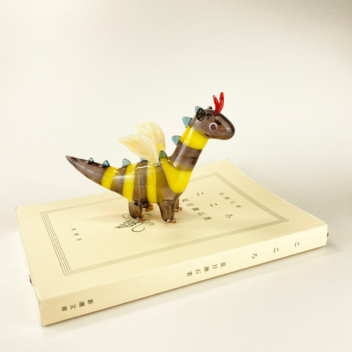 ドラゴン（5） 中空ガラスの動物置物 ガラス細工 オブジェ