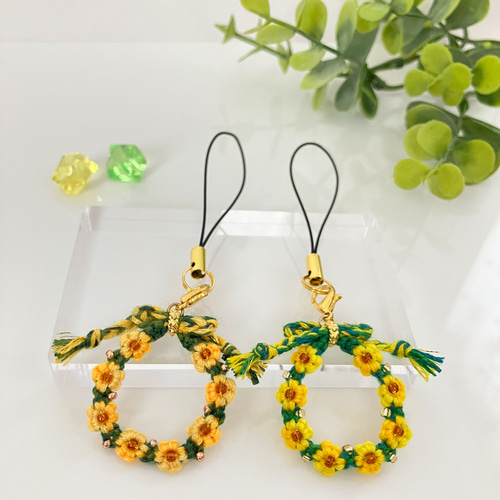 オーダーページ】フラワーリース＊2wayチャーム＆ストラップ