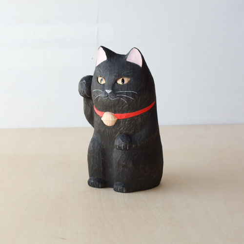 Vintage Japanese Folk Art: 招き猫(特大) / 豊岡招き猫