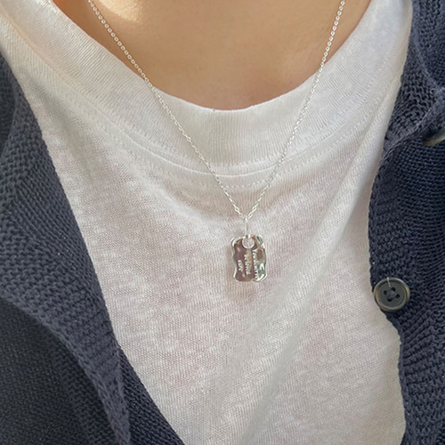 シルバー925 高見え イニシャル スクエア チャーム ペダント