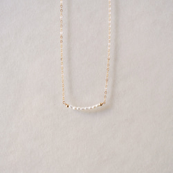 [14kgf]小米珍珠線項鍊(14N002) 第1張的照片