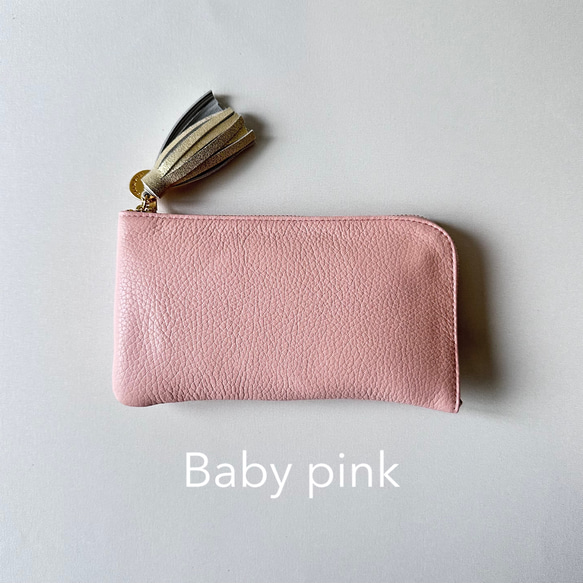 【受注生産】使いやすくてコンパクト☆L字ファスナー長財布『coronコロン』 ピンクシリーズ 2枚目の画像