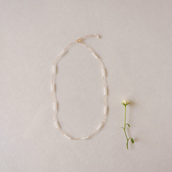 [14kgf]小米珍珠短項鍊(14N003) 第1張的照片