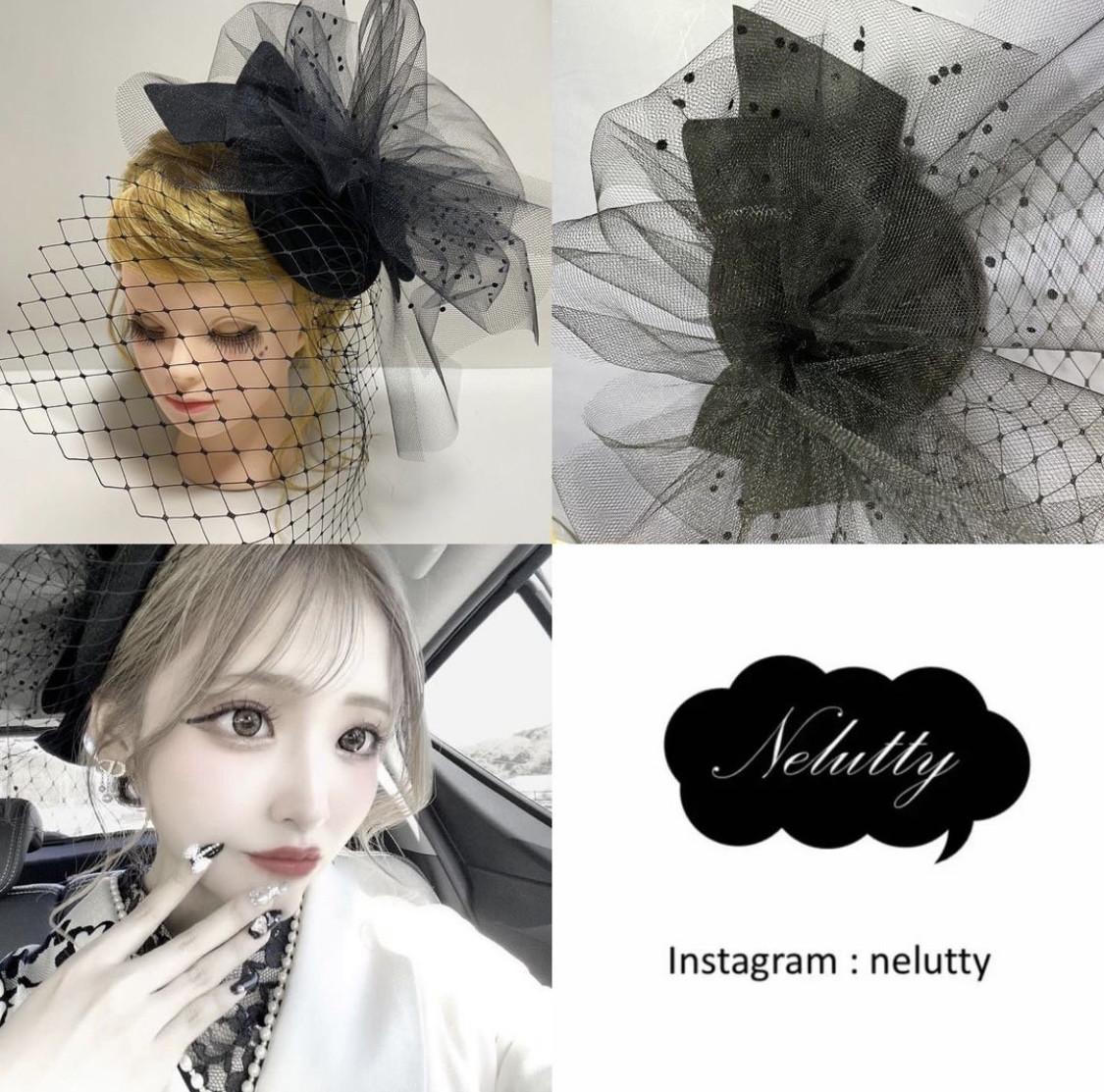 トーク帽　カクテルハット　ベッドドレス　ヘアアクセサリー　緑　リボン