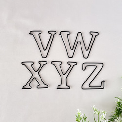 アルファベット (Mサイズ) / ワイヤーアート　ワイヤークラフト　壁掛け　雑貨 12枚目の画像