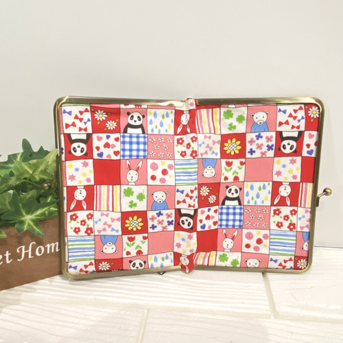 マルチケース】動物柄 チェック 母子手帳 薄型 軽量 診察券 保険証