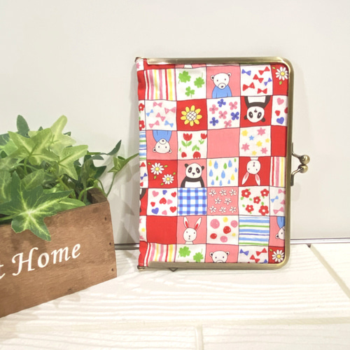 マルチケース】動物柄 チェック 母子手帳 薄型 軽量 診察券 保険証