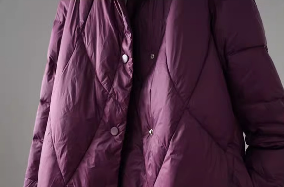 冬 暖かい ミドル丈ダウンジャケット 厚手のコート 3色 6枚目の画像