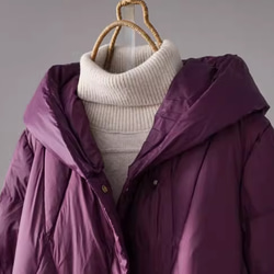 冬 暖かい ミドル丈ダウンジャケット 厚手のコート 3色 5枚目の画像