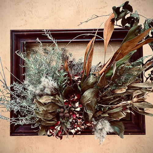 ヴィンテージ額入りアレンジメント ドライフラワー 玉依姫 通販