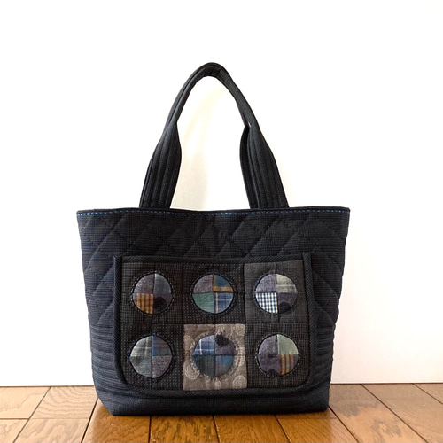 ドランカーズパスのパッチワークキルトバッグ トートバッグ lilla